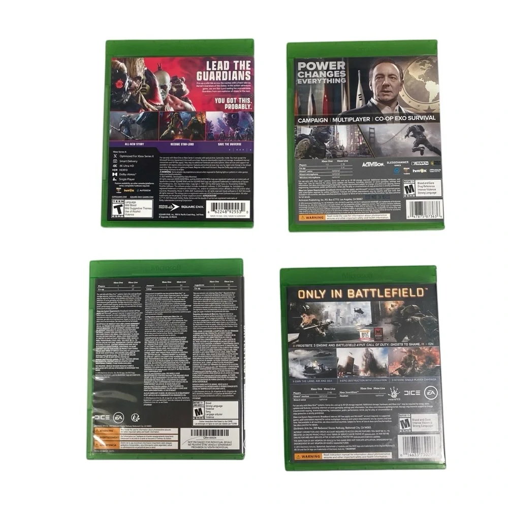 Xbox One Shooter Games Lot‎ of 4 Tested Marvel COD Battlefield Microsoft